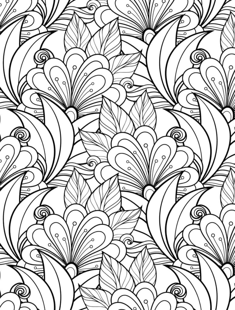 24 More Free Printable Adult Coloring Pages - Nerdy Mamma