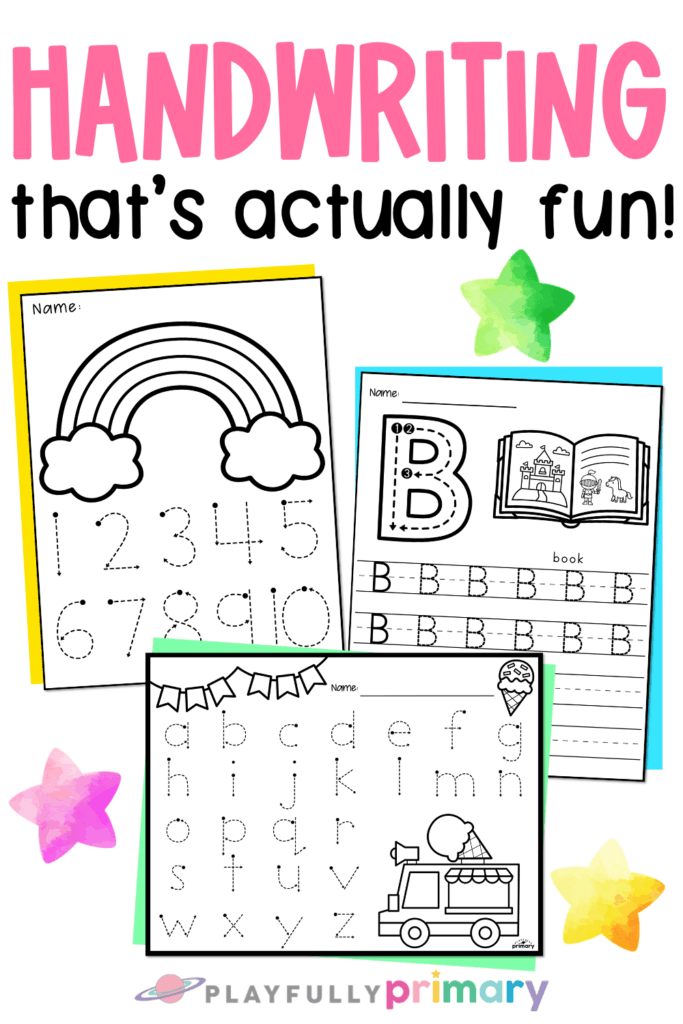 26 Free Printable Handwriting Worksheets for Kindergarten | Mrs ...