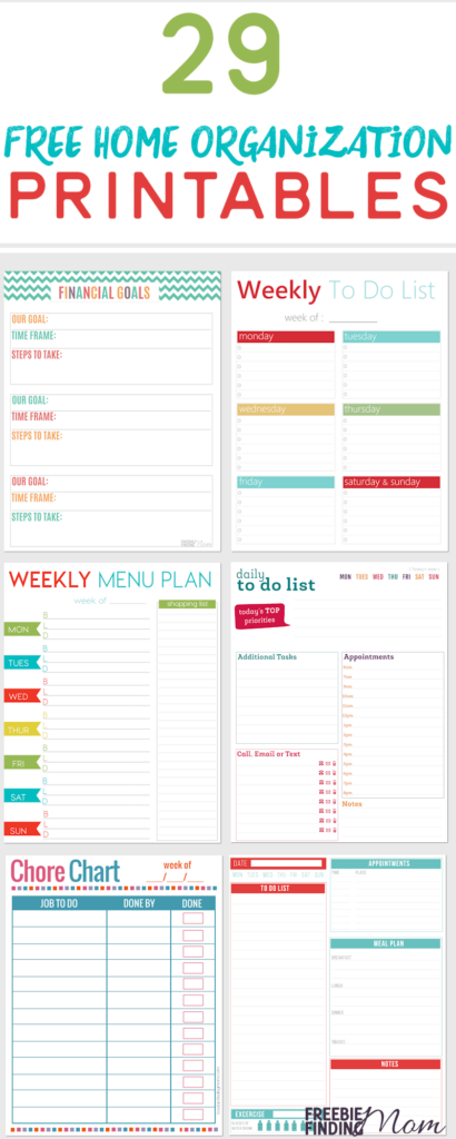 29 FREE Home Organization Printables | Binder organization, Home ...