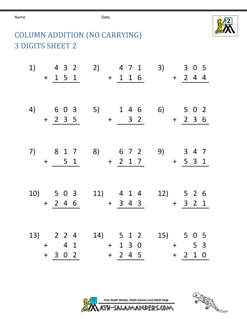2Nd Grade Math Worksheets Printable 2Nd Grade Math Worksheets Printable