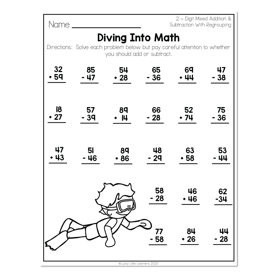 2nd Grade Worksheets Free Printables - 2nd Grade Addition Worksheets & Free Printables - Worksheets Library