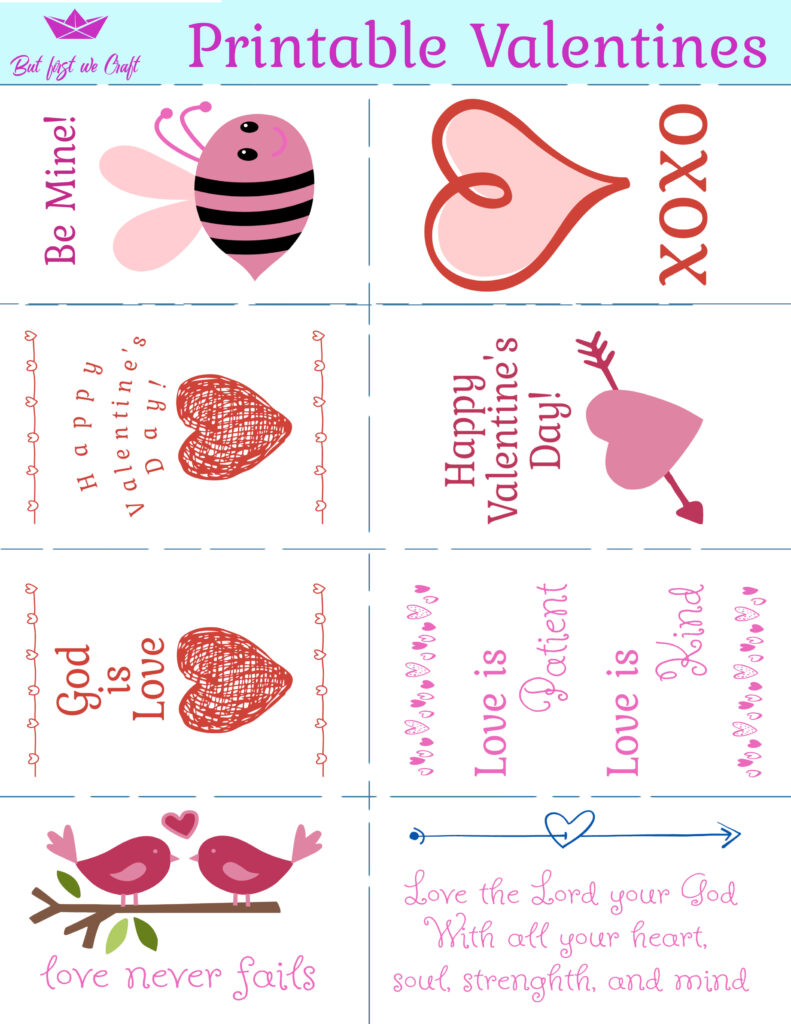 3 free printable valentines day cards perfect for kids to share at ...