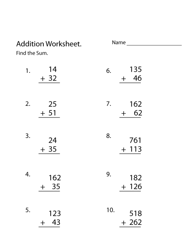 3 Grade Math Worksheets - Adriansonfifth