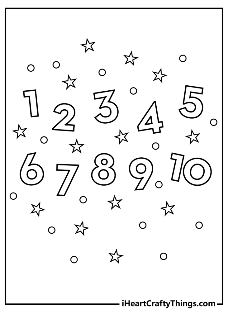 30+ Number Coloring Pages (100% Free Printable PDF Sheets) 30+ Number Coloring Pages (100% Free Printable PDF Sheets)
