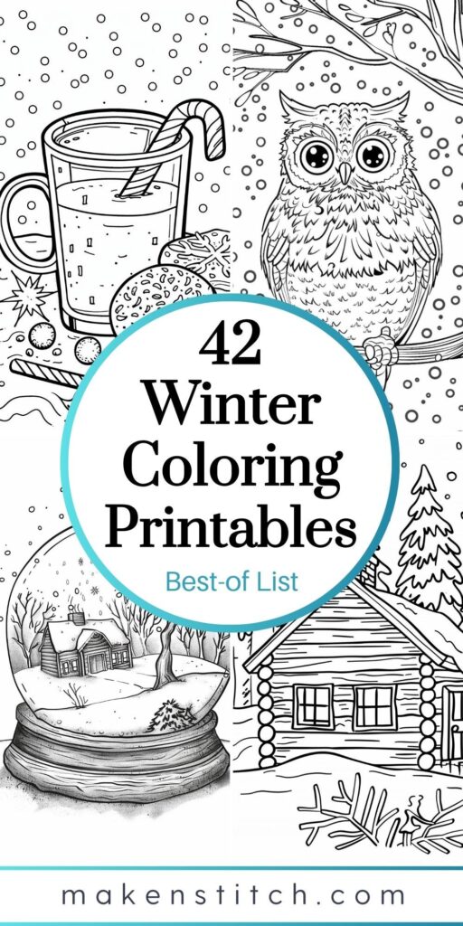 42 winter coloring pages – Artofit