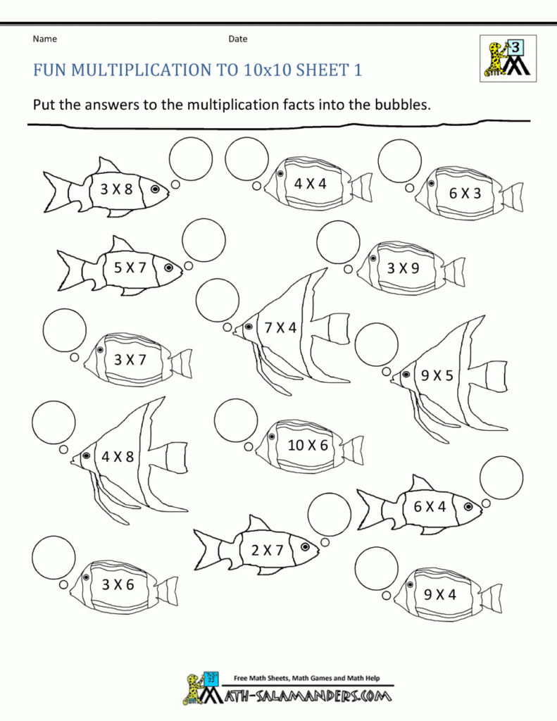 4th Grade Fun Multiplication Worksheets – Free Printable 4th Grade Fun Multiplication Worksheets - Free Printable
