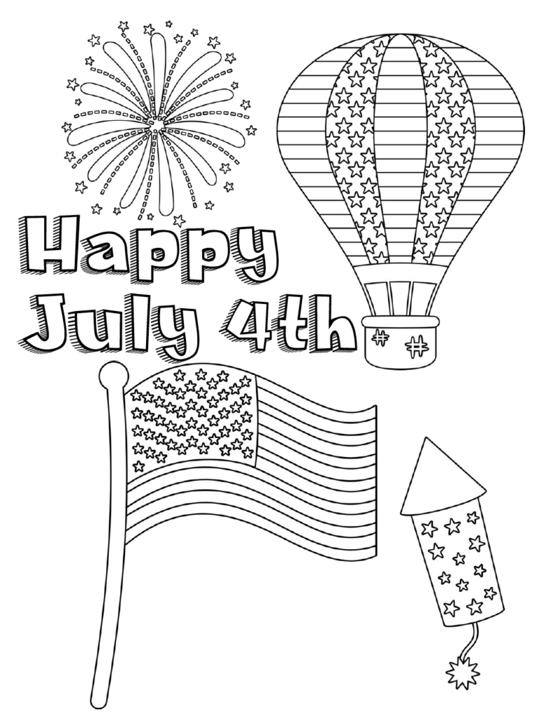 4th Of July Printable Coloring Pages 4th Of July Printable Coloring Pages