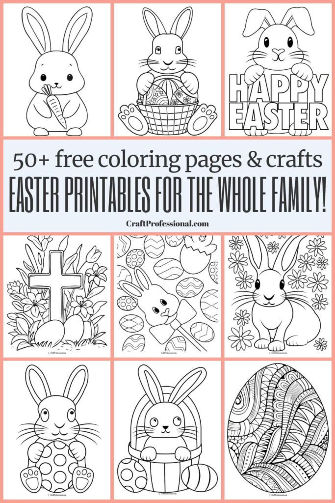 50 Free Easter Coloring Pages – Download & Print for Kids & Adults
