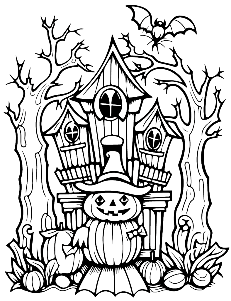 50 Halloween Coloring Pages: Free Sheets for Kids