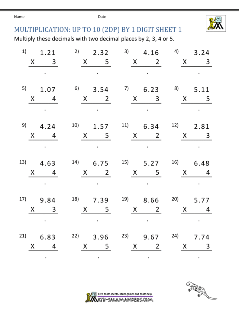 5Th Grade Math Printable Worksheets 5Th Grade Math Printable Worksheets