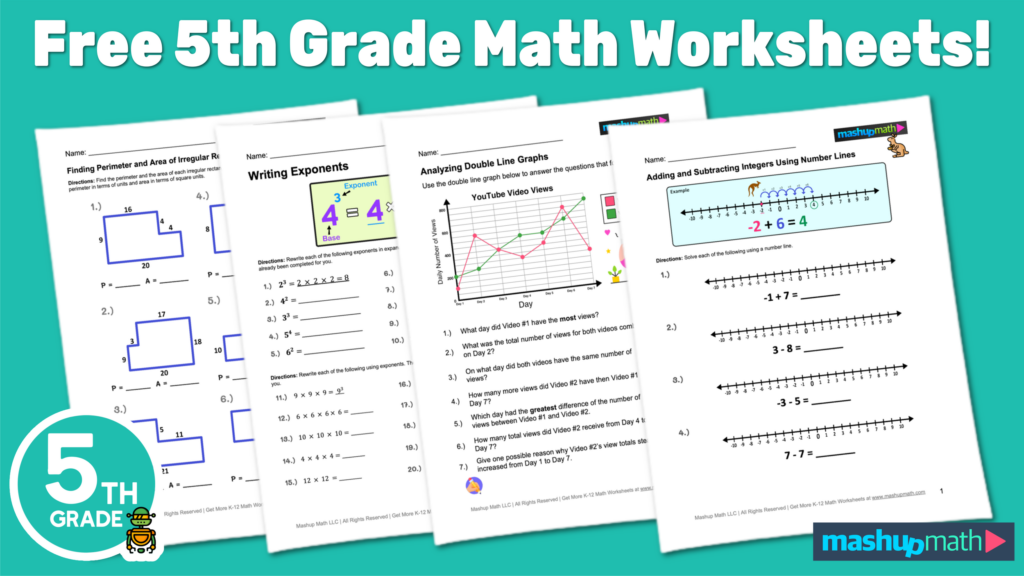5th Grade Math Worksheets Printable 5th Grade Math Worksheets Printable