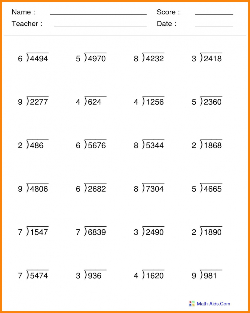 5th Grade Math Worksheets Printable – King Printables 5th Grade Math Worksheets Printable - King Printables