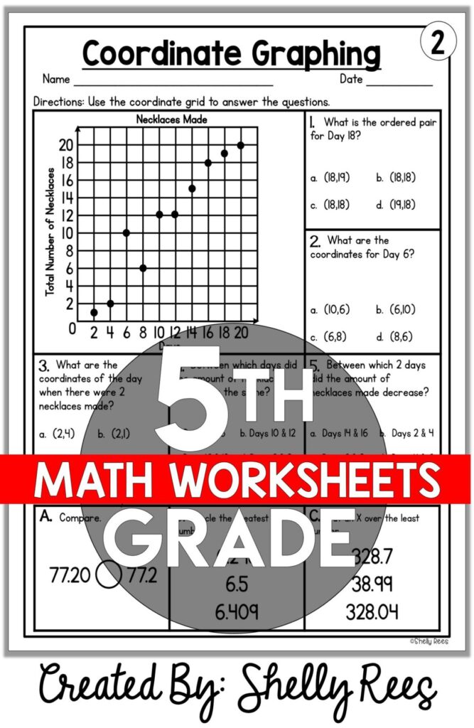 5th Grade Math Worksheets Printable – King Printables 5th Grade Math Worksheets Printable - King Printables