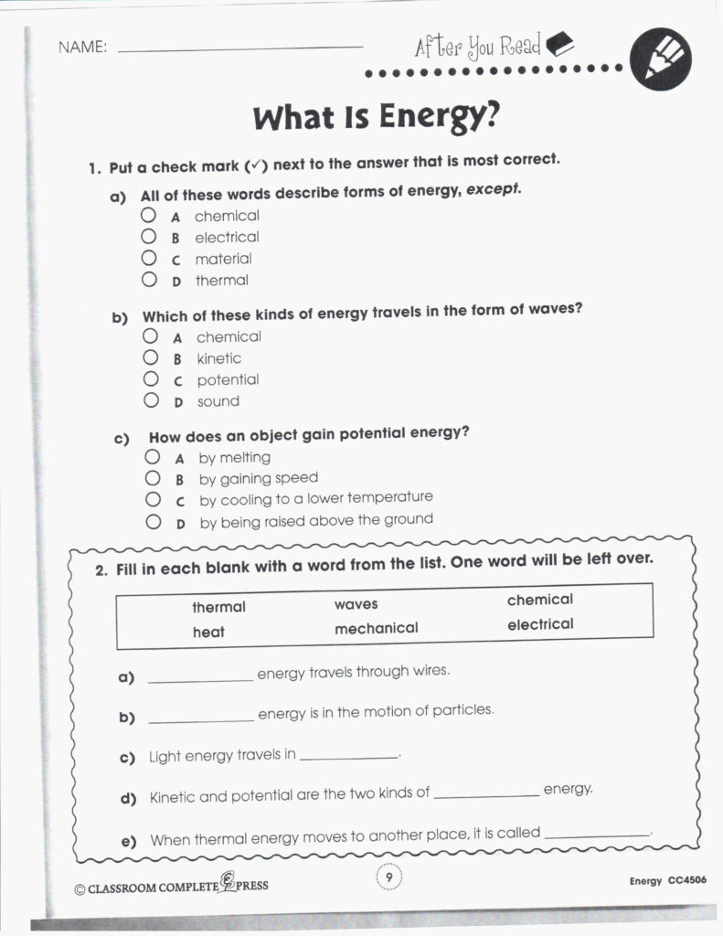 5th Grade Science Worksheets Free – 5th Grade Science Free Printable Worksheets – Scienceworksheets.net 5th Grade Science Worksheets Free - 5th Grade Science Free Printable Worksheets - Scienceworksheets.net