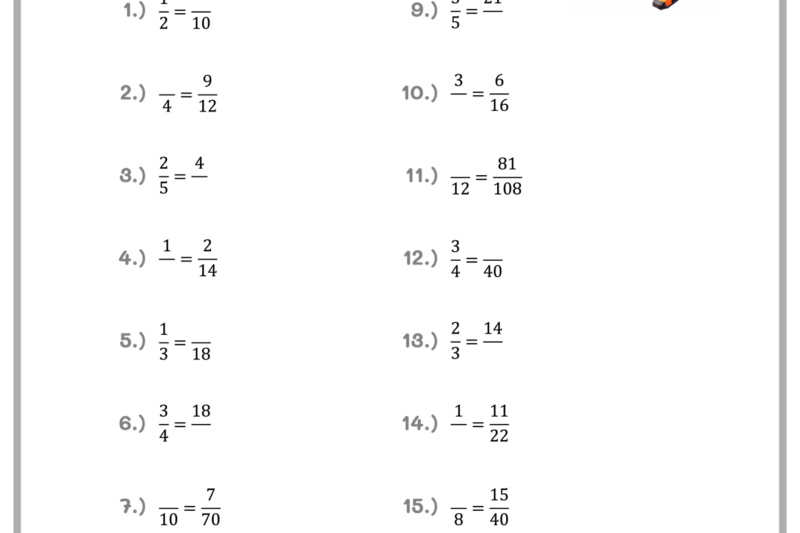 6th Grade Math Worksheets With Answers