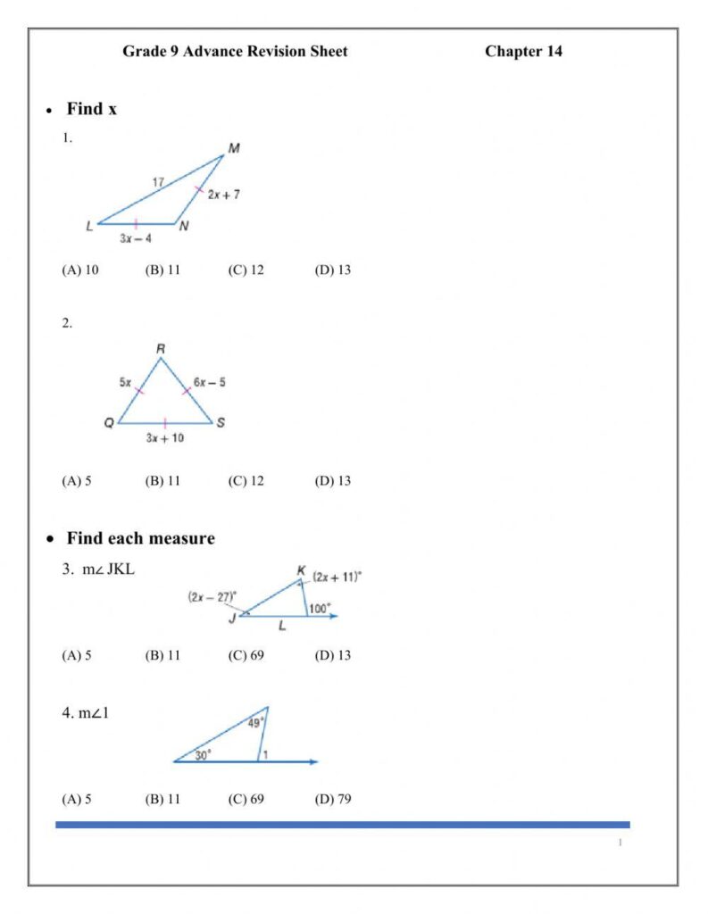 9th Grade Math Worksheets | Worksheets Worksheets - Worksheets Library