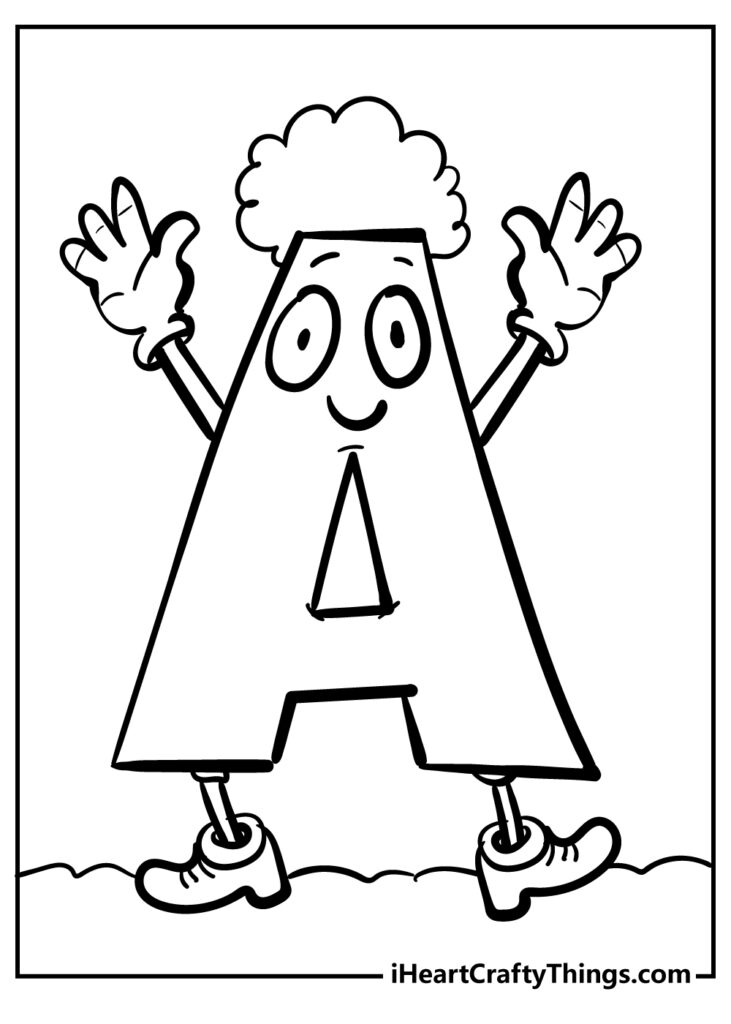 A Alphabet Coloring Pages Preschool Letter A Coloring Pages Get