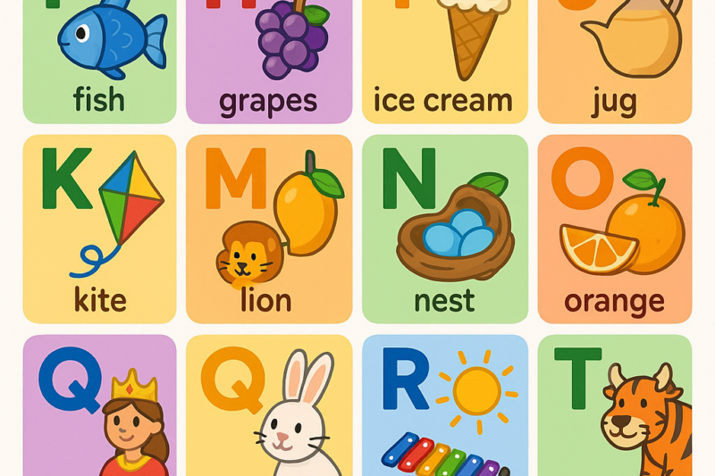 A To Z Alphabet Drawing Pictures