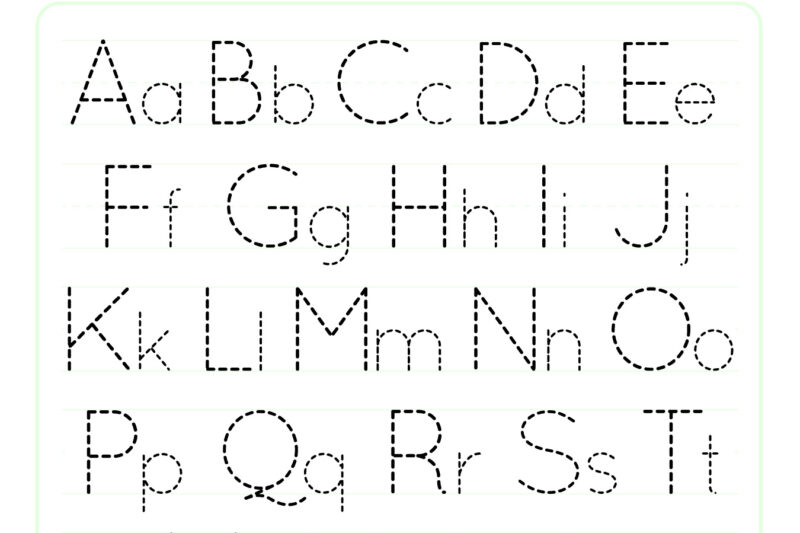A To Z Tracing Trace Letter
