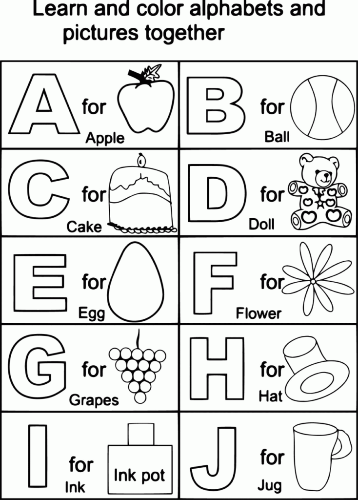 ABC Coloring Page Printable - High Quality Coloring Pages | Alphabet ...