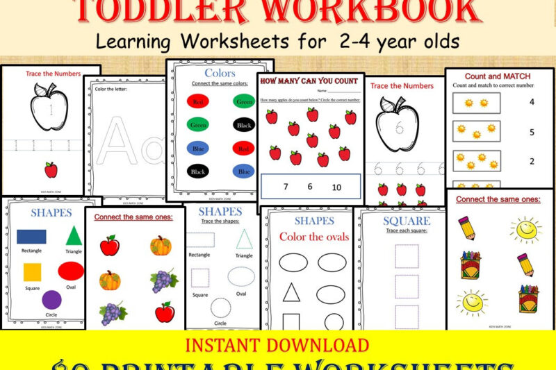 Activity Sheets For 2 Year Olds