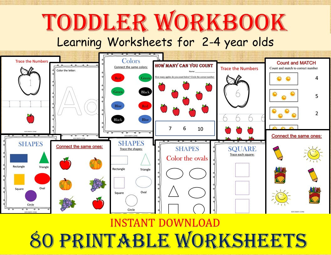 Activity Sheets For 2 Year Olds - Engaging Worksheets for 2-Year-Olds | Interactive Learning Activities