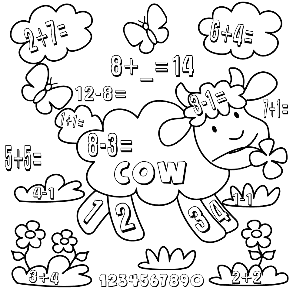 Add and Subtract Kindergarten Math Worksheets | Coloring page for kids … Add and Subtract Kindergarten Math Worksheets | Coloring page for kids ...