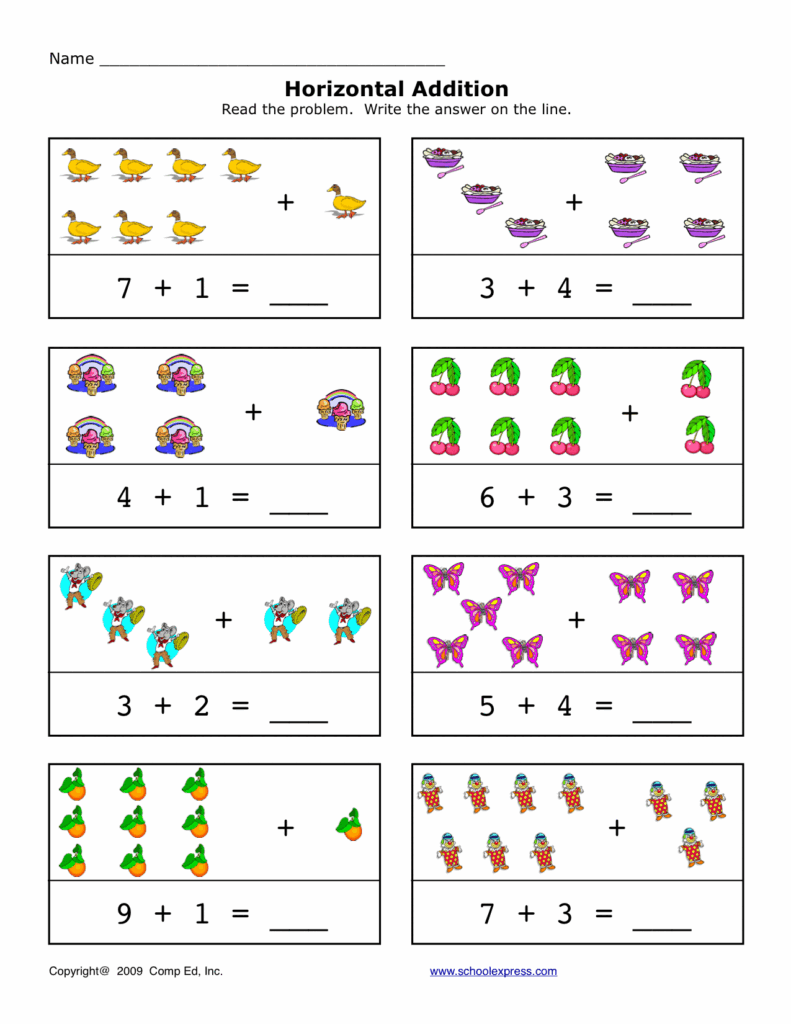 Addition Within 10 Worksheets For Kindergarten ~ Math Worksheets By Grade Addition Within 10 Worksheets For Kindergarten ~ Math Worksheets By Grade