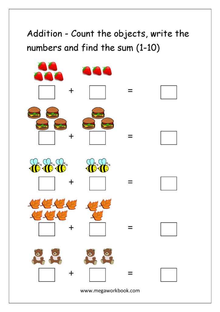 Addition Worksheets Printable Addition Worksheets Printable