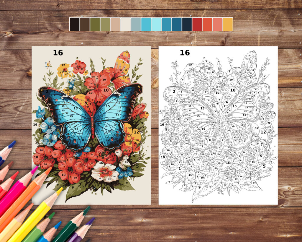 Adult Color By Number Coloring Pages [2025]
