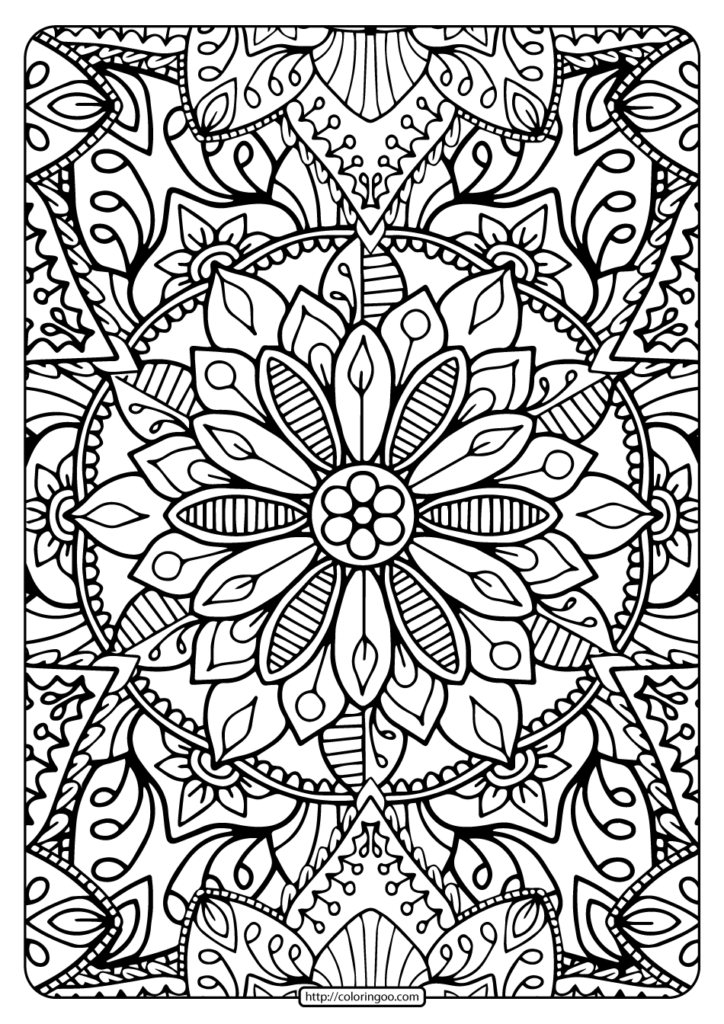 Adult Coloring Books - Printables Templates Free