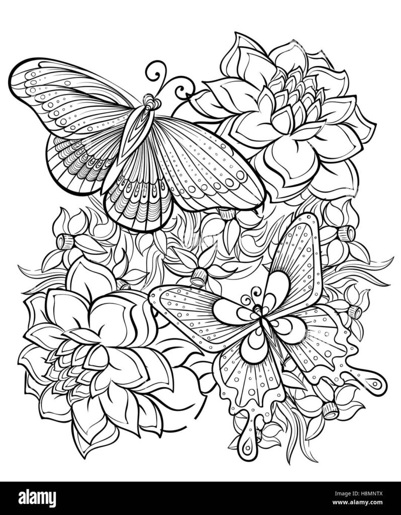 Adult Coloring Pages Black And White