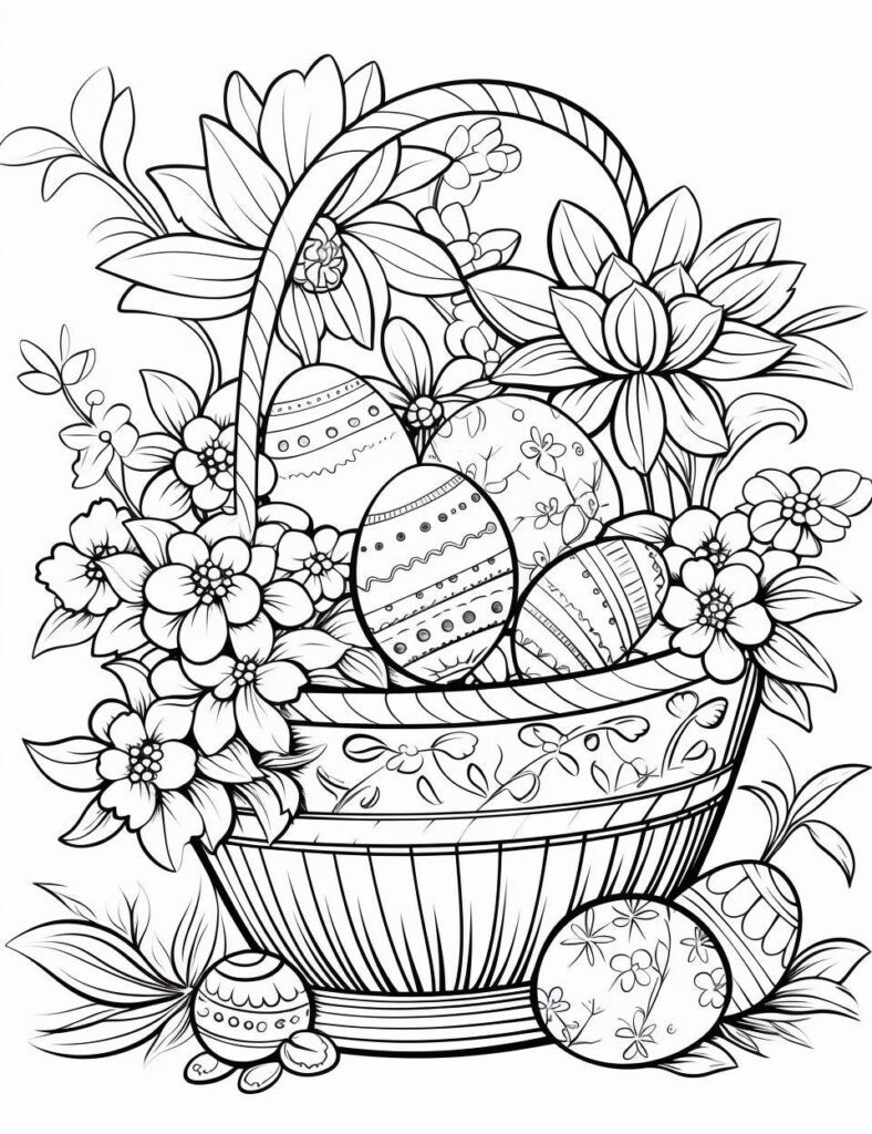 Adult Coloring Pages Free Printables Easter