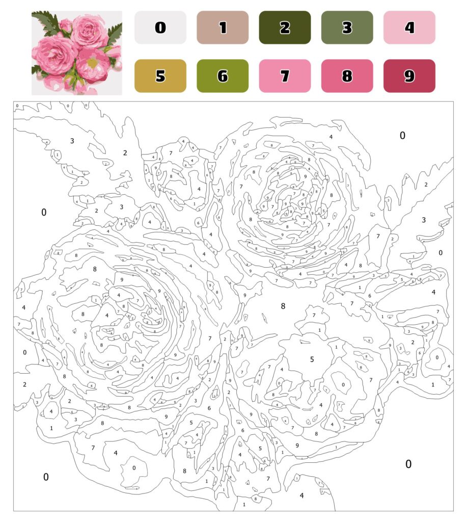 Advanced Color By Number Printables – King Printables Advanced Color By Number Printables - King Printables