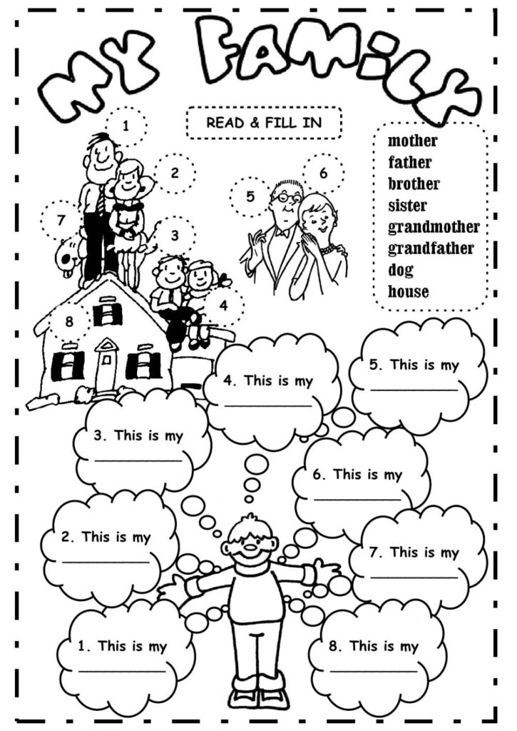 All About Me And My Family Worksheets | All About Me Worksheets All About Me And My Family Worksheets | All About Me Worksheets