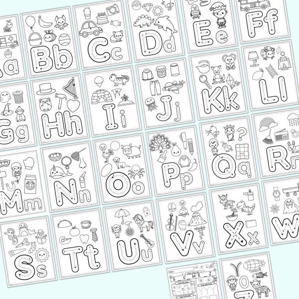 Alphabet Coloring Pages A Z Pdf Alphabet Coloring Pages A Z Pdf