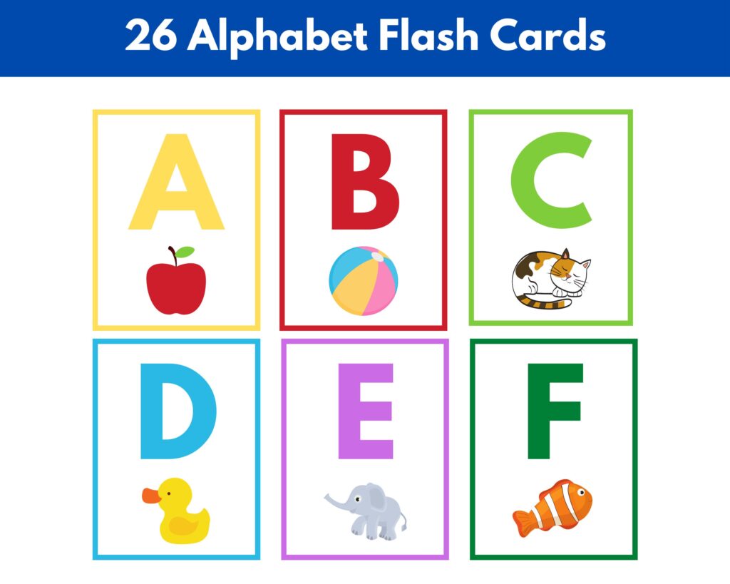 Alphabet Flash Cards Printable Free Colorful — Calendars 123 Alphabet Flash Cards Printable Free Colorful — Calendars 123