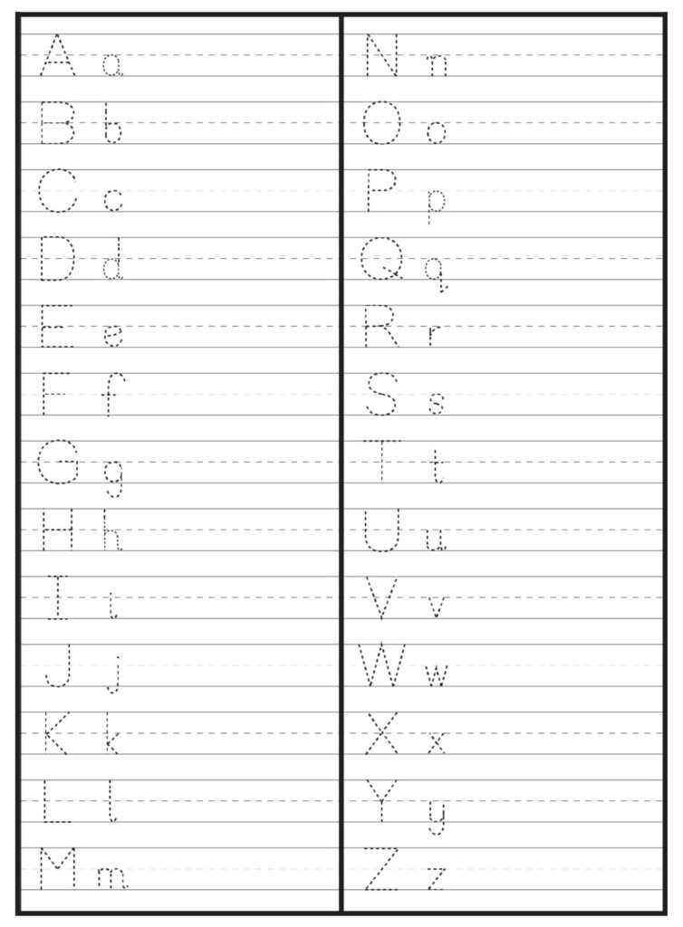 Alphabet Handwriting Practice Worksheets