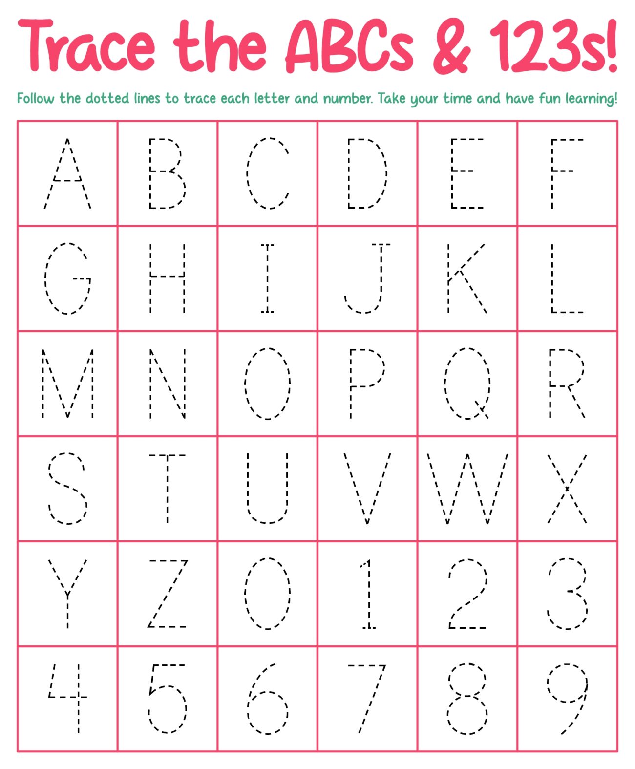 Alphabet Letter Tracing Worksheets Free - Free Alphabet Tracing Printables - Free Printable US