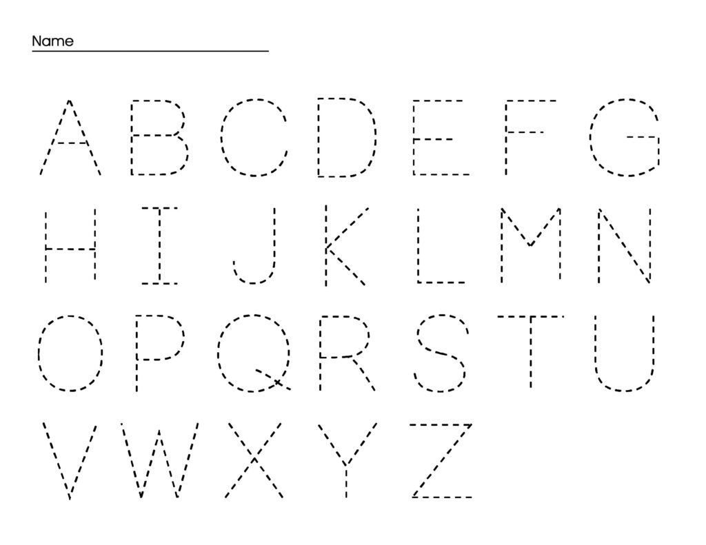 Alphabet Letter Tracing Worksheets to Learn Letter Formation ...