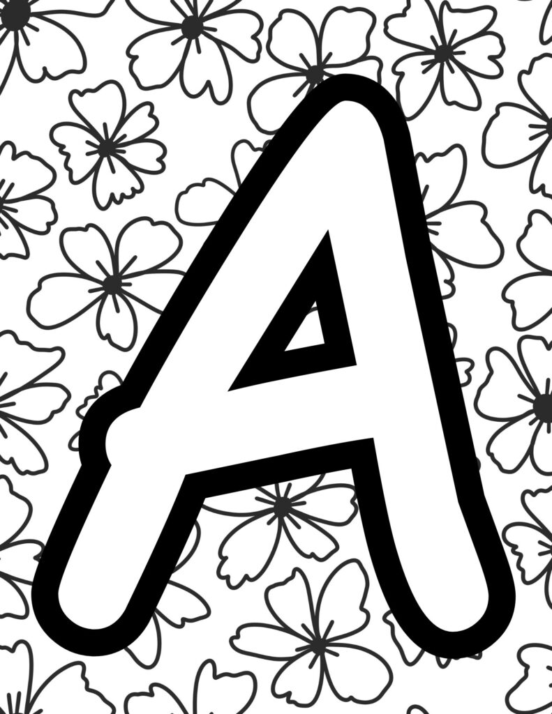 Alphabet Picture Letters Coloring Pages Printable Coloring Pages ...