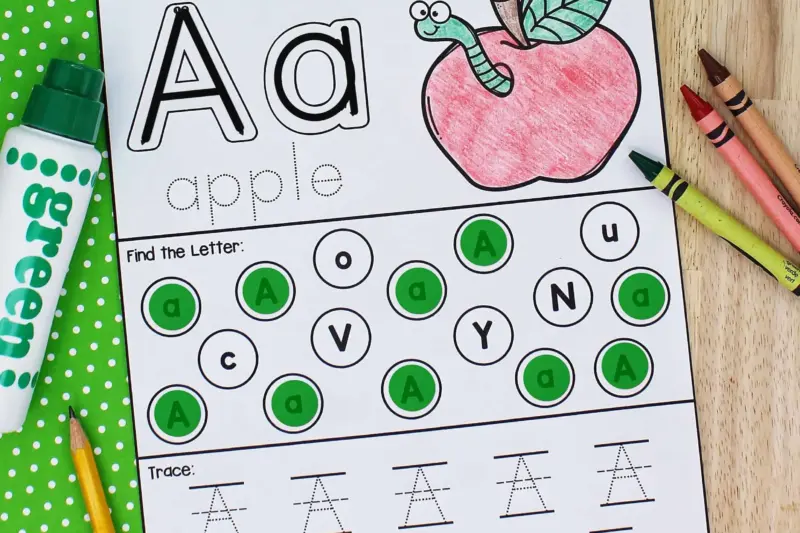 Alphabet Recognition Worksheets For Kindergarten