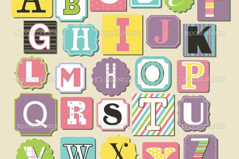 Alphabet Template Single Printable Letters With Design