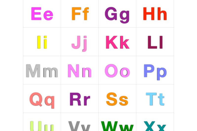 Alphabet Upper And Lowercase Printable