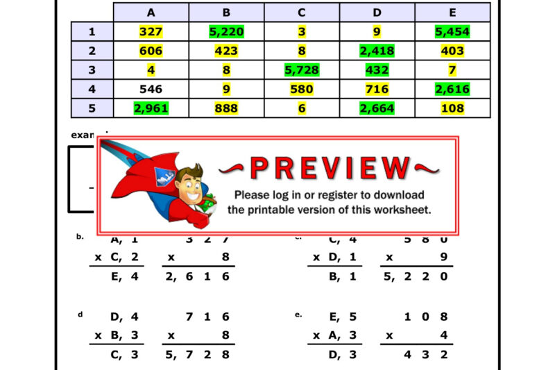Answer Key For Super Teacher Worksheets