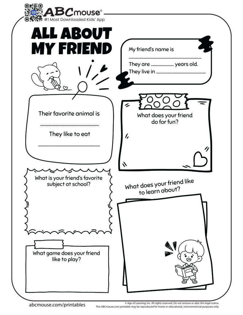Back to School Activity Sheet for Kids Interactive back to school activity sheet for kids with fun prompts