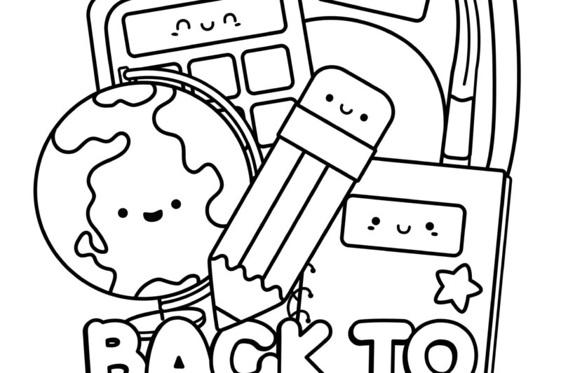 Back To School Free Coloring Pages