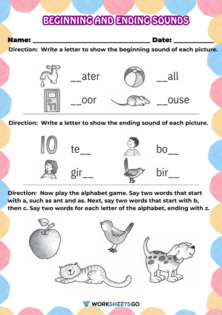 Beginning And Ending Sounds Worksheets – 10 Printable Ending Sounds Worksheets Preschool 1st Grade Ending Beginning And Ending Sounds Worksheets - 10 Printable Ending Sounds Worksheets Preschool 1st Grade Ending