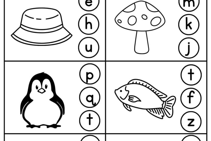 Beginning Sounds A-Z Worksheets