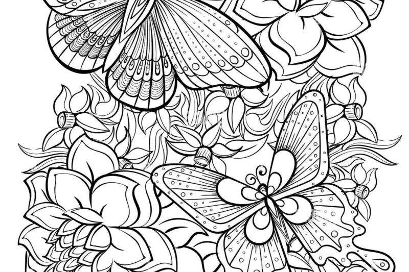 Black And White Adult Coloring Pages